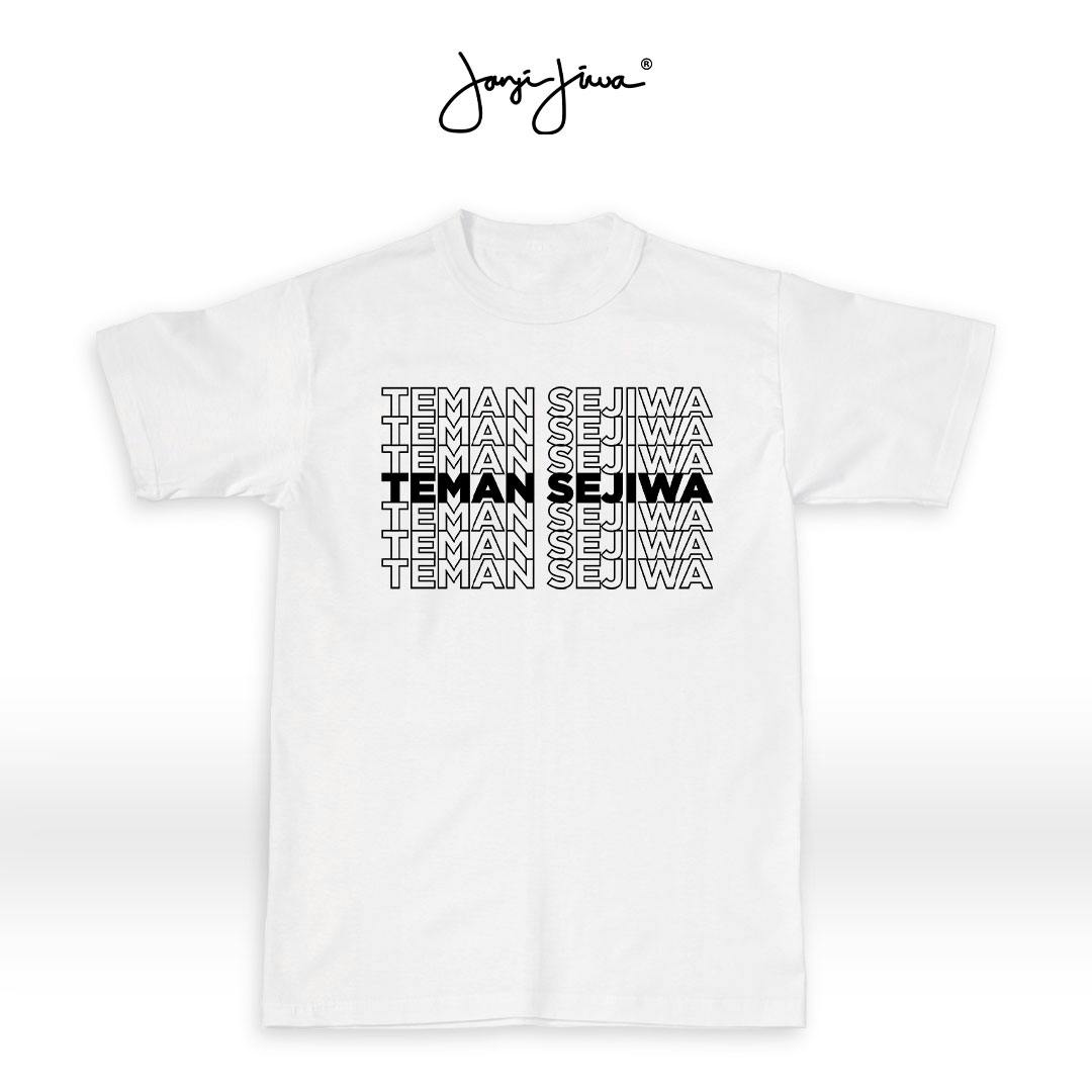 Official T-shirt Kopi Janji Jiwa-Teman Sejiwa T-shirt Putih (IND)